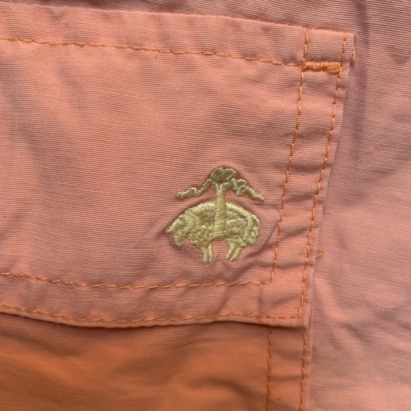 BROOKS BROTHERSCargo swim board shorts Orange, L